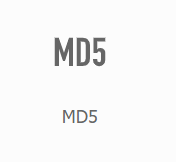 MD5加密算法